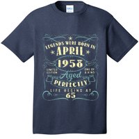 65 Years Old 65th Birthday Present Gift Legends Born In April 1958 T-Shirt