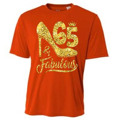 65 Years Old Gifts 65 & Fabulous 65th Birthday high heels Cooling Performance Crew T-Shirt