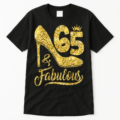 65 Years Old Gifts 65 & Fabulous 65th Birthday high heels Tall T-Shirt