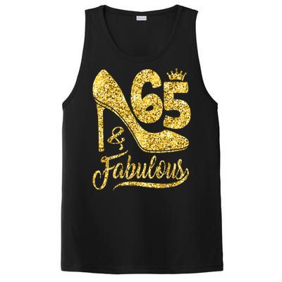 65 Years Old Gifts 65 & Fabulous 65th Birthday high heels PosiCharge Competitor Tank