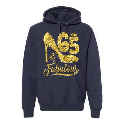 65 Years Old Gifts 65 & Fabulous 65th Birthday high heels Premium Hoodie