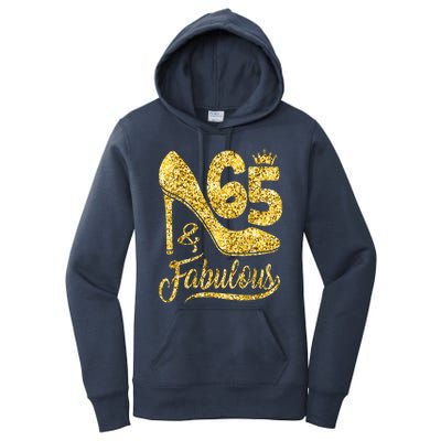 65 Years Old Gifts 65 & Fabulous 65th Birthday high heels Women's Pullover Hoodie