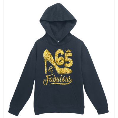 65 Years Old Gifts 65 & Fabulous 65th Birthday high heels Urban Pullover Hoodie