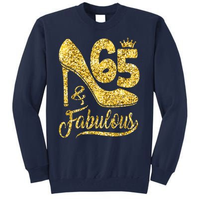 65 Years Old Gifts 65 & Fabulous 65th Birthday high heels Tall Sweatshirt