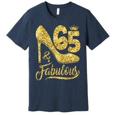 65 Years Old Gifts 65 & Fabulous 65th Birthday high heels Premium T-Shirt