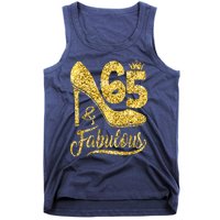 65 Years Old Gifts 65 & Fabulous 65th Birthday high heels Tank Top