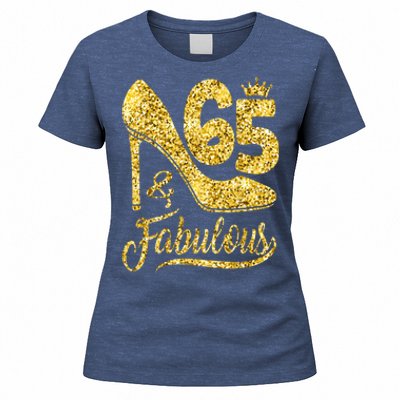 65 Years Old Gifts 65 & Fabulous 65th Birthday high heels Women's T-Shirt