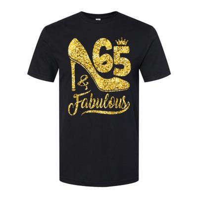 65 Years Old Gifts 65 & Fabulous 65th Birthday high heels Softstyle® CVC T-Shirt