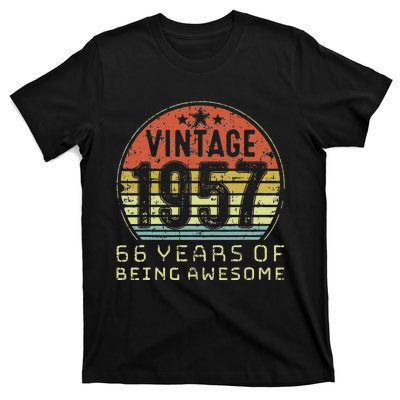 66 Year Old Birthday Vintage 1957 66th Birthday T-Shirt