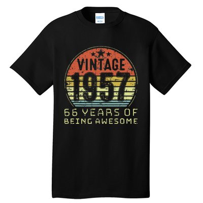 66 Year Old Birthday Vintage 1957 66th Birthday Tall T-Shirt