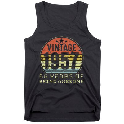 66 Year Old Birthday Vintage 1957 66th Birthday Tank Top