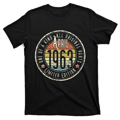 60 Year Old April 1963 Limited Edition 60th Birthday T-Shirt