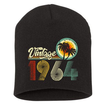 60 Years Old Gifts Vintage Born In 1964 Retro 60th Birthday Short Acrylic Beanie