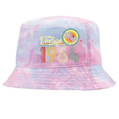 60 Years Old Gifts Vintage Born In 1964 Retro 60th Birthday Tie-Dyed Bucket Hat