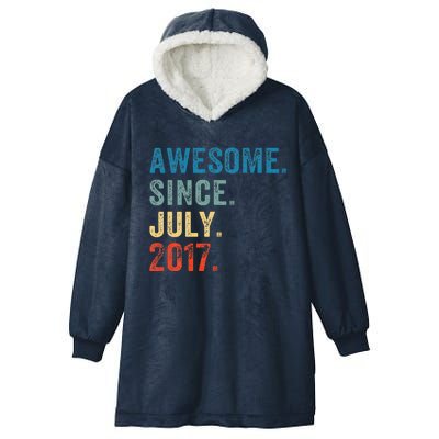 6 Year Old Gifts Awesome Since July 2017 6th Birthday Hooded Wearable Blanket