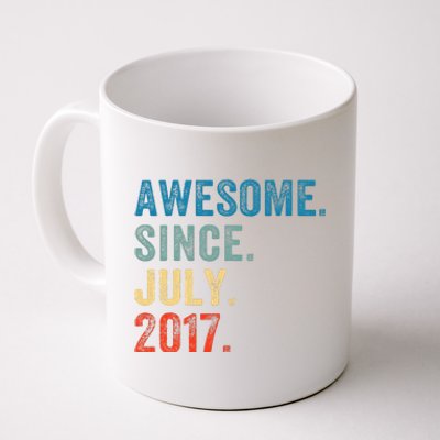 6 Year Old Gifts Awesome Since July 2017 6th Birthday Coffee Mug