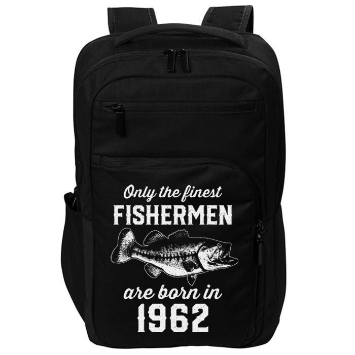 61 Year Old Fishing Fisherman 1962 61st Birthday Impact Tech Backpack