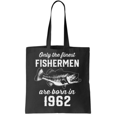 61 Year Old Fishing Fisherman 1962 61st Birthday Tote Bag