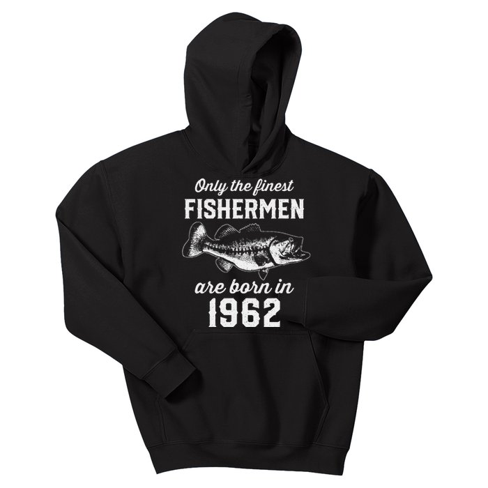 61 Year Old Fishing Fisherman 1962 61st Birthday Kids Hoodie