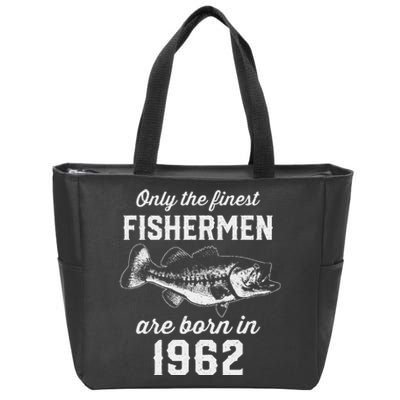 61 Year Old Fishing Fisherman 1962 61st Birthday Zip Tote Bag