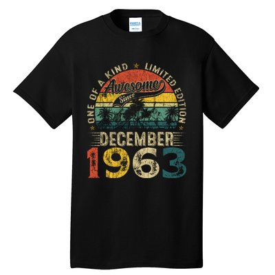 60 Years Old Made In December 1963 60th Birthday Gifts Wo Tall T-Shirt