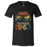 60 Years Old Made In December 1963 60th Birthday Gifts Wo V-Neck T-Shirt