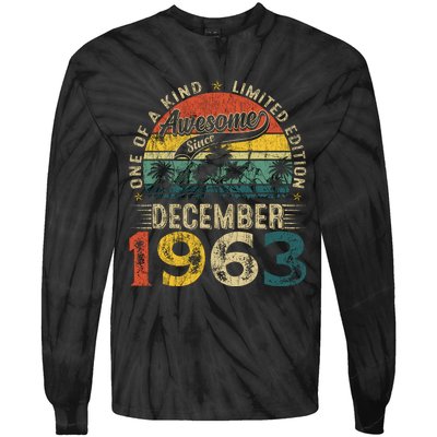 60 Years Old Made In December 1963 60th Birthday Gifts Wo Tie-Dye Long Sleeve Shirt