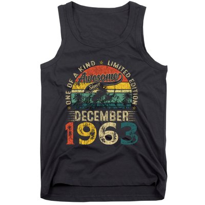 60 Years Old Made In December 1963 60th Birthday Gifts Wo Tank Top