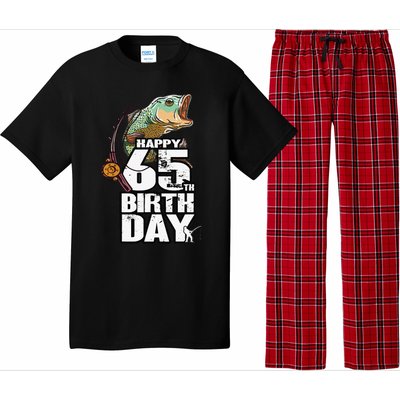 65 Years Old Fishing Fisherman Angler 65th Birthday Pajama Set