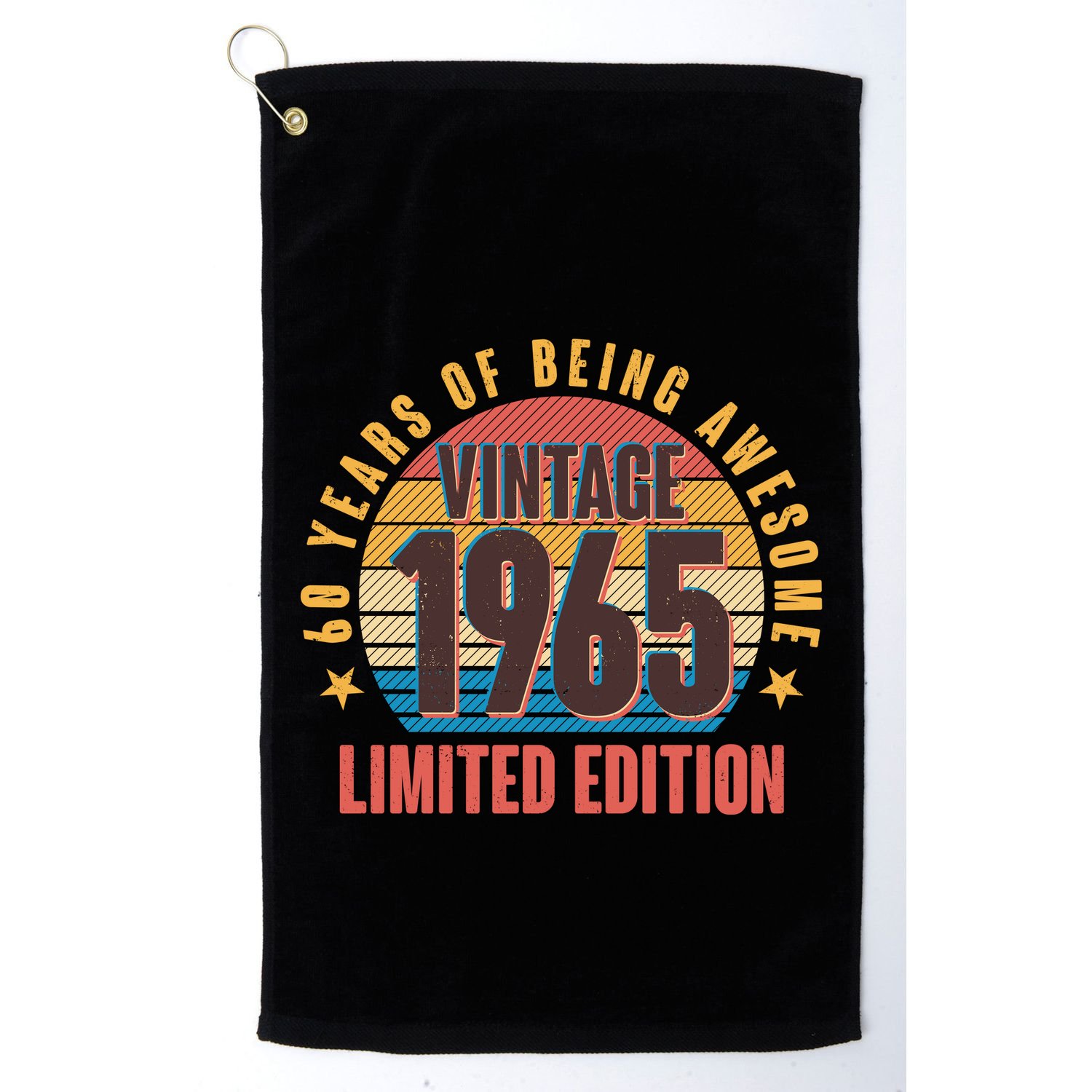 60 Years Of Being Awesome 1965 Limited Edition Vintage Retro Golf Towel