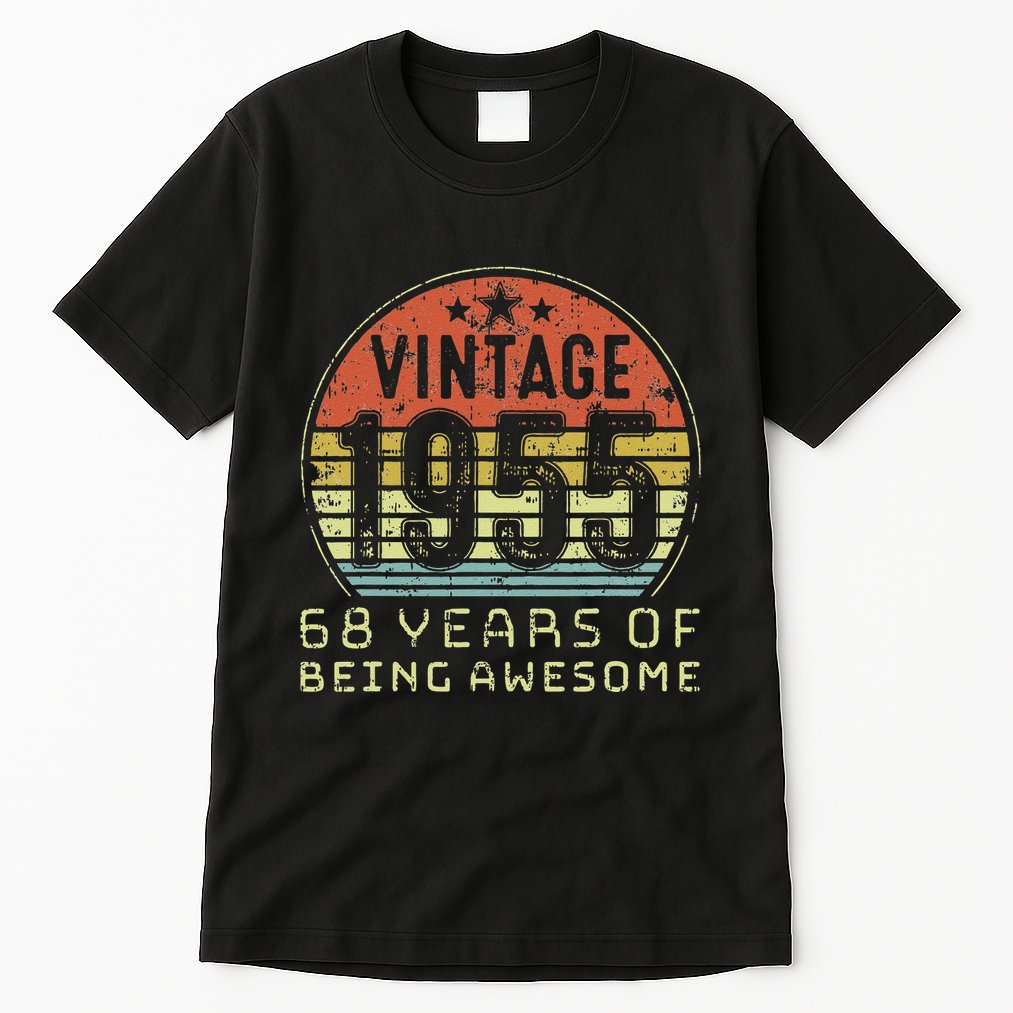 68 Year Old Birthday Vintage 1955 68th Birthday Cute Tall T-Shirt