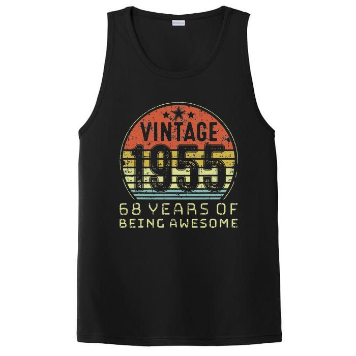 68 Year Old Birthday Vintage 1955 68th Birthday Cute PosiCharge Competitor Tank