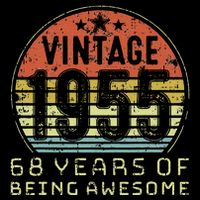 68 Year Old Birthday Vintage 1955 68th Birthday Cute Visor