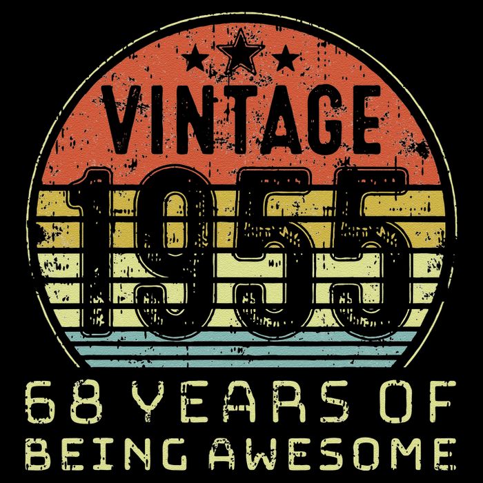 68 Year Old Birthday Vintage 1955 68th Birthday Cute Visor