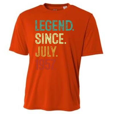 66 Years Old Legend Since July 1957 66th Birthday Cooling Performance Crew T-Shirt