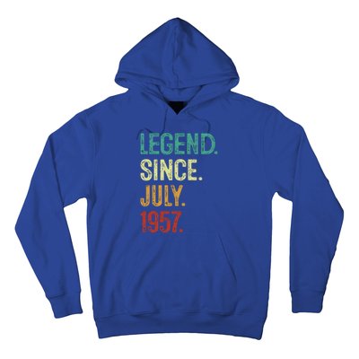 66 Years Old Legend Since July 1957 66th Birthday Hoodie