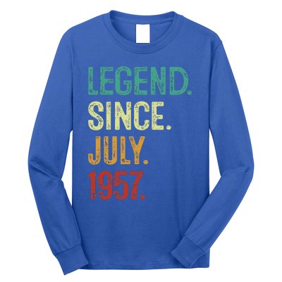 66 Years Old Legend Since July 1957 66th Birthday Long Sleeve Shirt