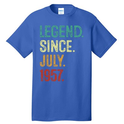 66 Years Old Legend Since July 1957 66th Birthday Tall T-Shirt