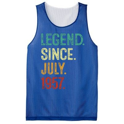 66 Years Old Legend Since July 1957 66th Birthday Mesh Reversible Basketball Jersey Tank