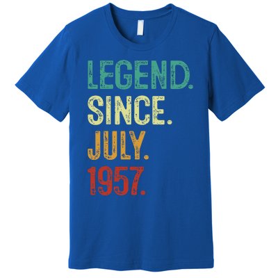 66 Years Old Legend Since July 1957 66th Birthday Premium T-Shirt