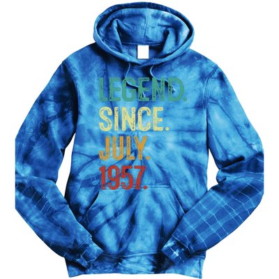 66 Years Old Legend Since July 1957 66th Birthday Tie Dye Hoodie