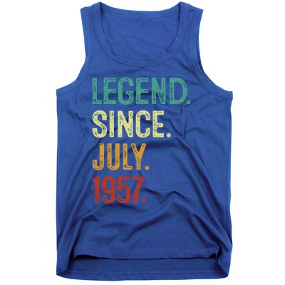 66 Years Old Legend Since July 1957 66th Birthday Tank Top