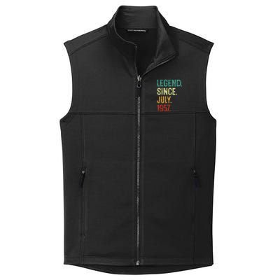 66 Years Old Legend Since July 1957 66th Birthday Collective Smooth Fleece Vest