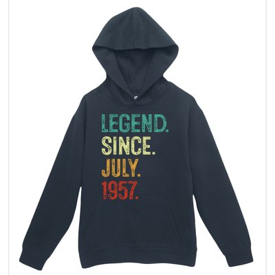 66 Years Old Legend Since July 1957 66th Birthday Urban Pullover Hoodie