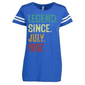 66 Years Old Legend Since July 1957 66th Birthday Enza Ladies Jersey Football T-Shirt