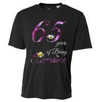 65 Year Old Shirt Awesome Floral 1958 65th Birthday Gift Cooling Performance Crew T-Shirt