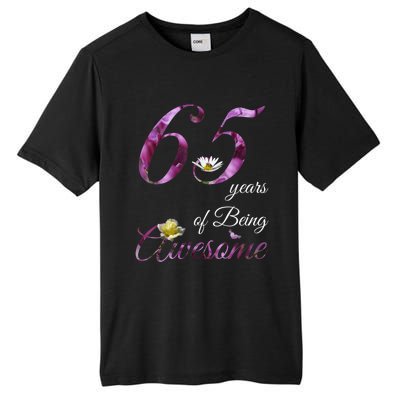 65 Year Old Shirt Awesome Floral 1958 65th Birthday Gift Tall Fusion ChromaSoft Performance T-Shirt