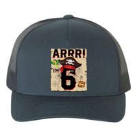 6 Year Old Pirate Birthday Arr Pirates Treasure Map 6th Gift Yupoong Adult 5-Panel Trucker Hat