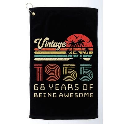 68 Year Old Birthday Vintage 1955 68th Birthday Golf Towel