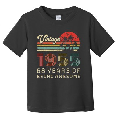 68 Year Old Birthday Vintage 1955 68th Birthday Toddler T-Shirt